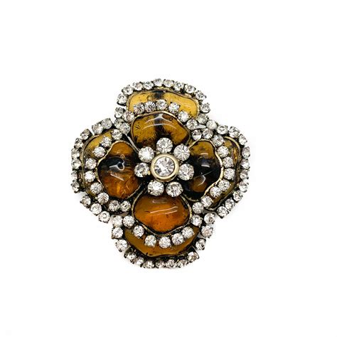 chanel flower brooch replica|vintage Chanel brooch.